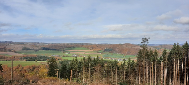 Auf dem Almenscheid, mit Blick über Visbeck zum Odin